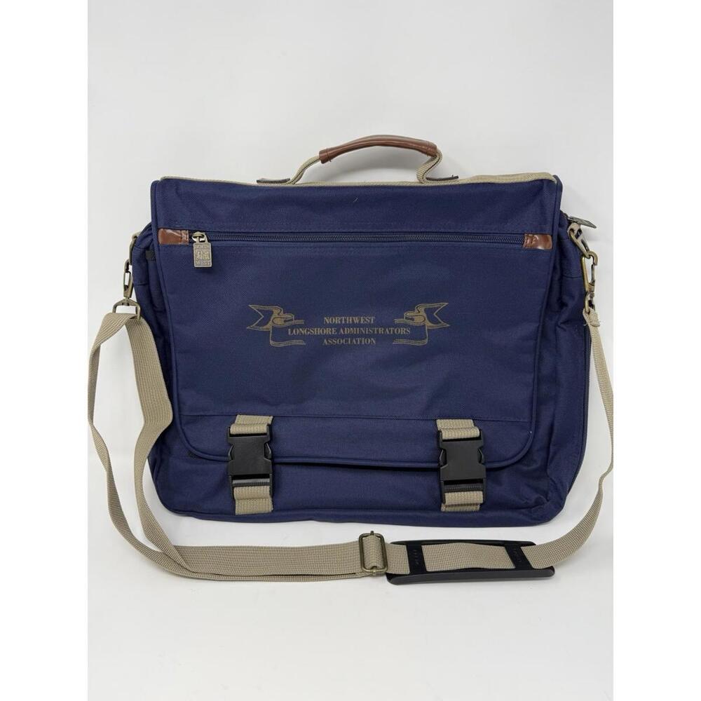 Messenger Bag Blue Polyester Classic Casual 17 X 14‎ With Pockets